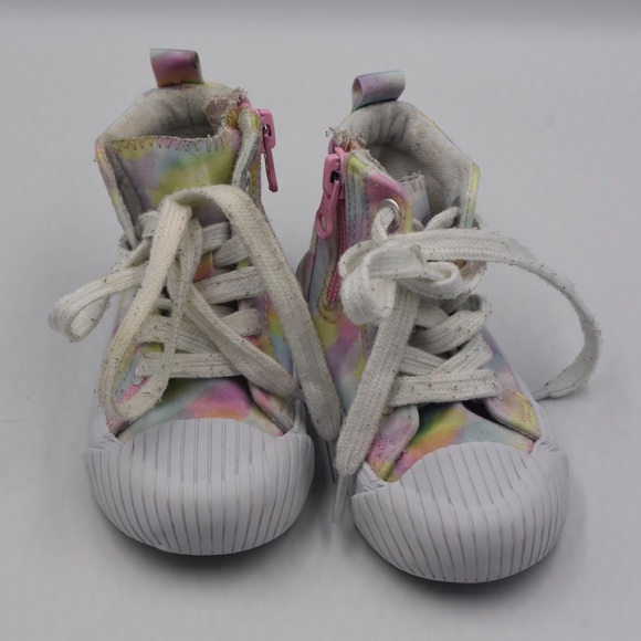 Toddler Girls' Shane Tie-Dye Lace-Up Zipper Sneakers - Cat & Jack - SIZE 5 - Picture 4 of 8